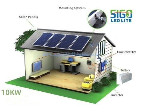 Customized 10KW Off Grid Solar System For Outdoor